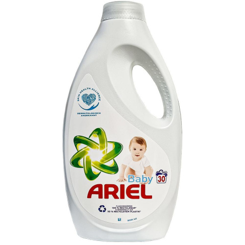 Ariel Baby Hipoalergiczny żel do prania 1,5l 30 prań Ariel Baby Hipoalergiczny żel do prania 1,5l 30 prań