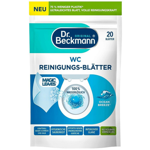 Magiczne listki do WC Dr.Beckmann 20szt. Ocean Breeze