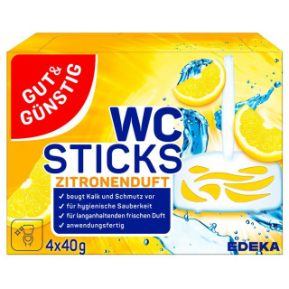 G&G Zawieszka do WC 4x40g Cytryna