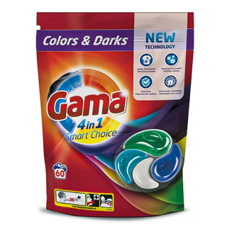 Gama Kapsułki do prania 4w1 60 szt. Kolor