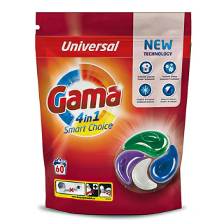 Gama Kapsułki do prania 4w1 60 szt. Uniwersalne