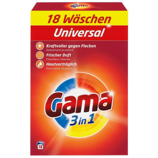Gama Proszek do prania 18 prań 1,08kg Uniwersalny