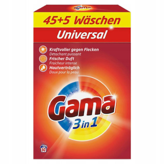 Gama Proszek do prania 50 prań 3kg Uniwersalny
