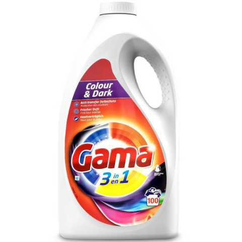Żel Gama do prania tkanin kolorowych 4,5l 100 prań